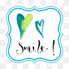 Smile Hearts Positive Tag Label - Portable Network Graphics Emoji