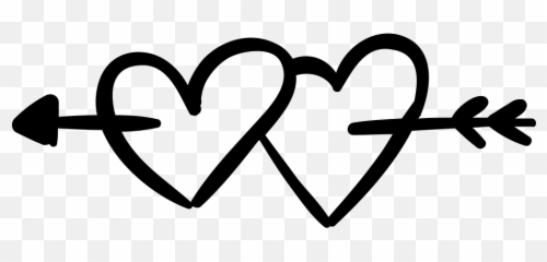 Hearts Pierced By An Arrow Comments - Boho Hearts Png Two Hearts With Arrow Emoji,Arrow Emojis