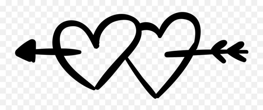 Hearts Pierced By An Arrow Comments - Boho Hearts Png Two Hearts With Arrow Emoji,Arrow Emojis