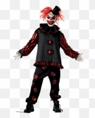 Creepy Clown Face Transparent Png - Scary Emoji