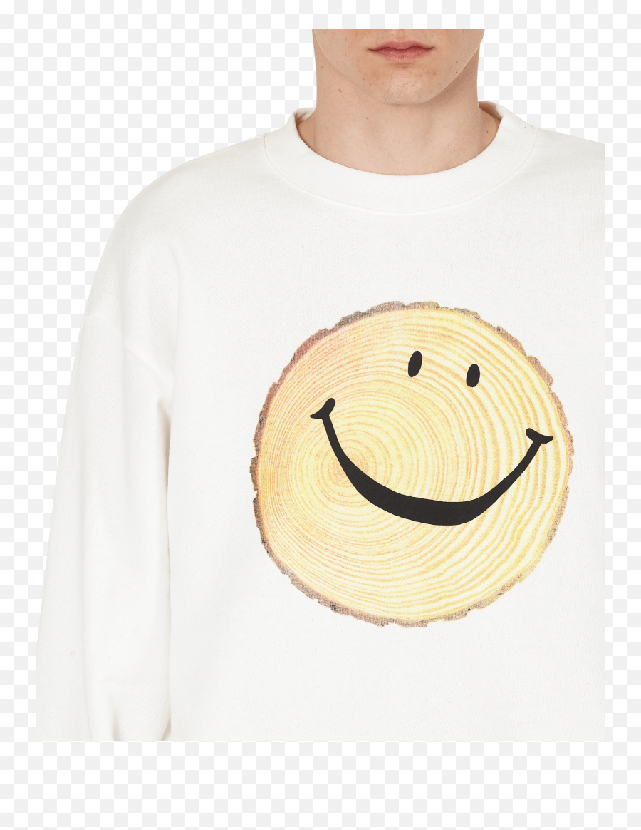Eco Fleecy Knit Crewneck Sweatshirt - Smiley Emoji,Mexico Emoticon