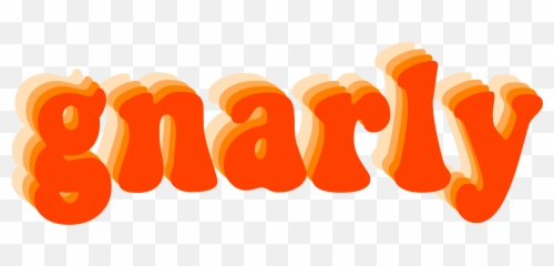 Gnarly Lol Aesthetic Cute Sticke - Illustration Emoji