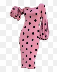 Ladybug Print Pink And Black Dots Cloth - Polka Emoji