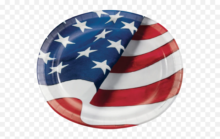 Patriotic Decorations - Platter Emoji,Flag Airplane Emoji