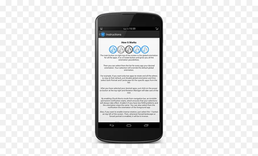 Rotation Manager - Control Apks Android Apk Smartphone Emoji,Chuck Norris Emoji