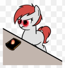 Neuro Bread Burnt Female Fire Food - Cartoon Emoji,Glowing Eyes Emoji