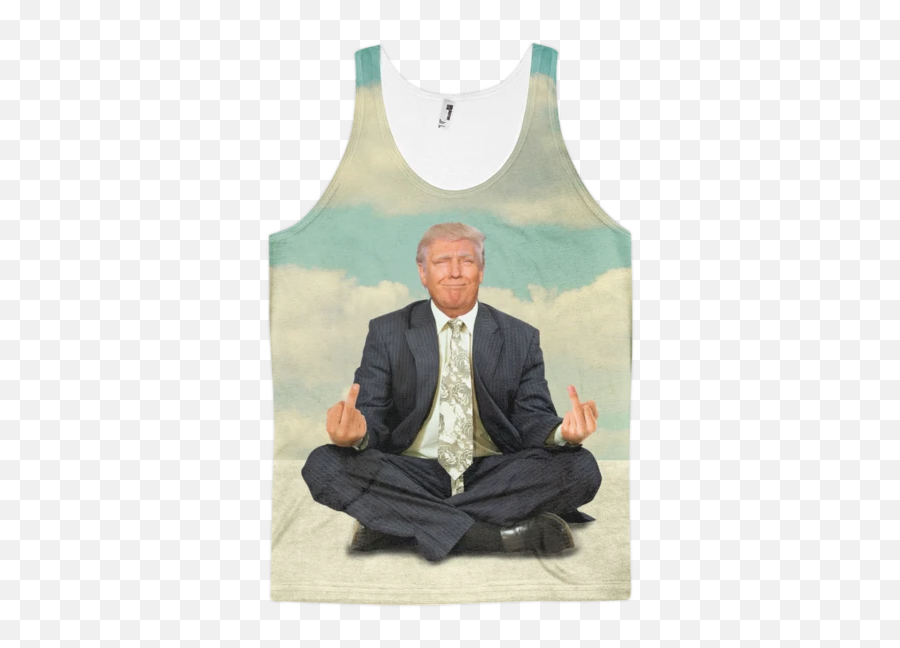 Mens Tank Tops - Trump Meditation Emoji,Emoji Tank Tops