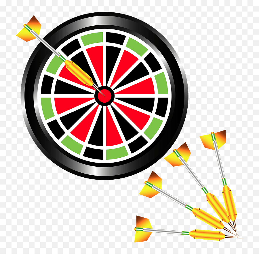 Darts Clipart - Illustration Emoji,Bullseye Emoji