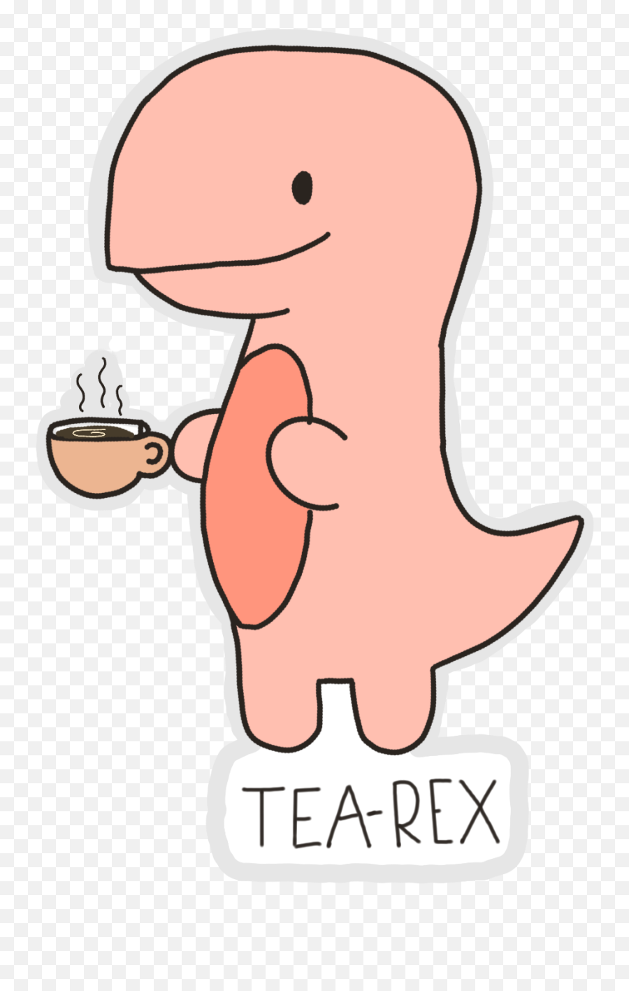 Tea - Rex Sticker In 2020 Cute Stickers Dinosaur Stickers Tea Rex Sticker Emoji,Trex Emoji