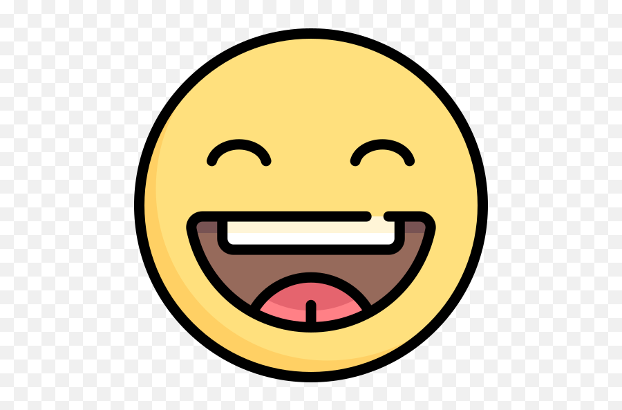 Happy - Free Social Media Icons Wide Grin Emoji,Belly Laugh Emoji