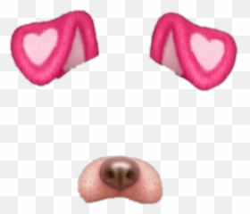 snapchat filters png - Dog Snapchat Filter Png Heart Emoji
