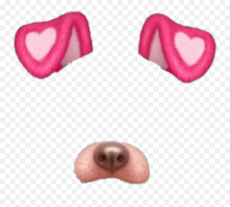 Snapchat Filters Png - Dog Snapchat Filter Png Heart Dog Snapchat Png Emoji,Snapchat Blushing Emoji