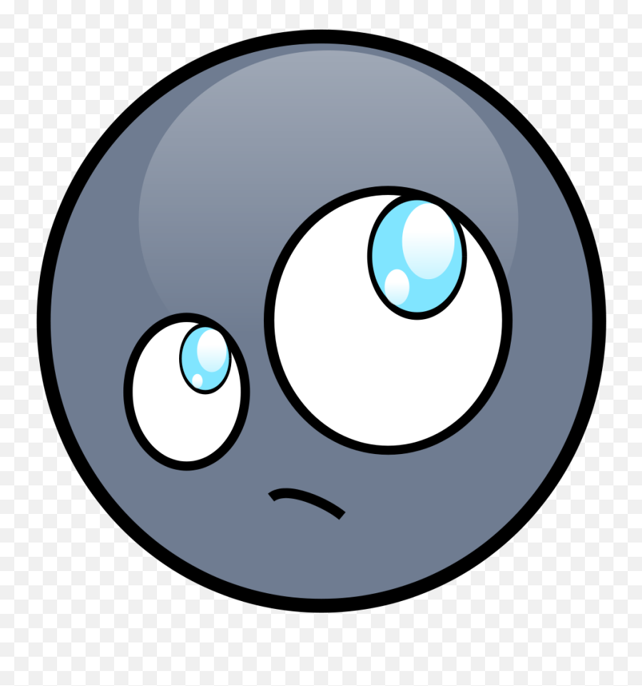 Blue Think - Circle Emoji,Magic Emoticon