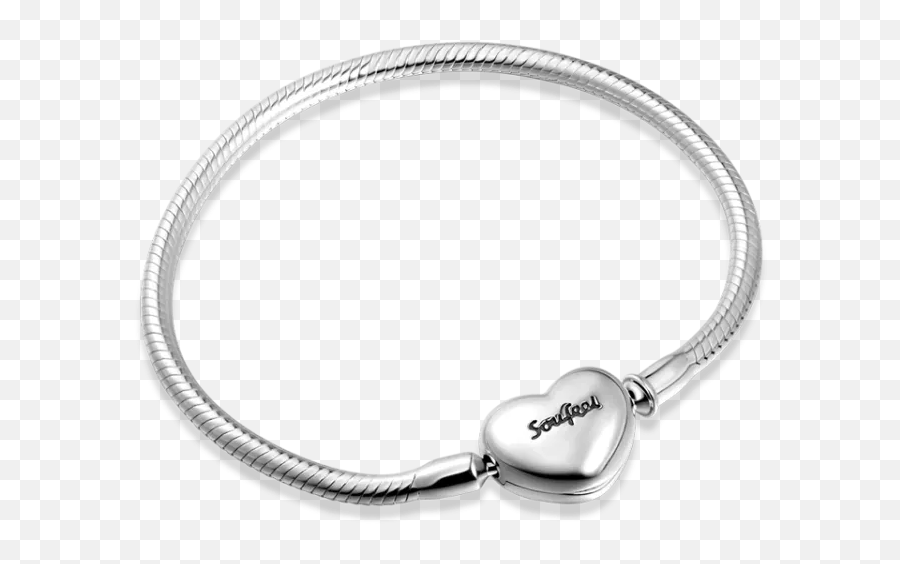 Snake Chain Bracelet With Soufeel Heart - Bracelet Emoji,Emoji Bracelets