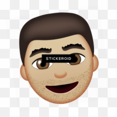 Beard Emoji Man - Cartoon,Beard Emoji