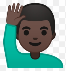 Noto Emoji Oreo 1f64b 1f3ff 200d - Raise Hands Emoji Png,Raise Hand Emoji