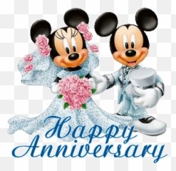 Anniversary Pictures Images Graphics - Mickey Mouse Minnie Wedding Emoji