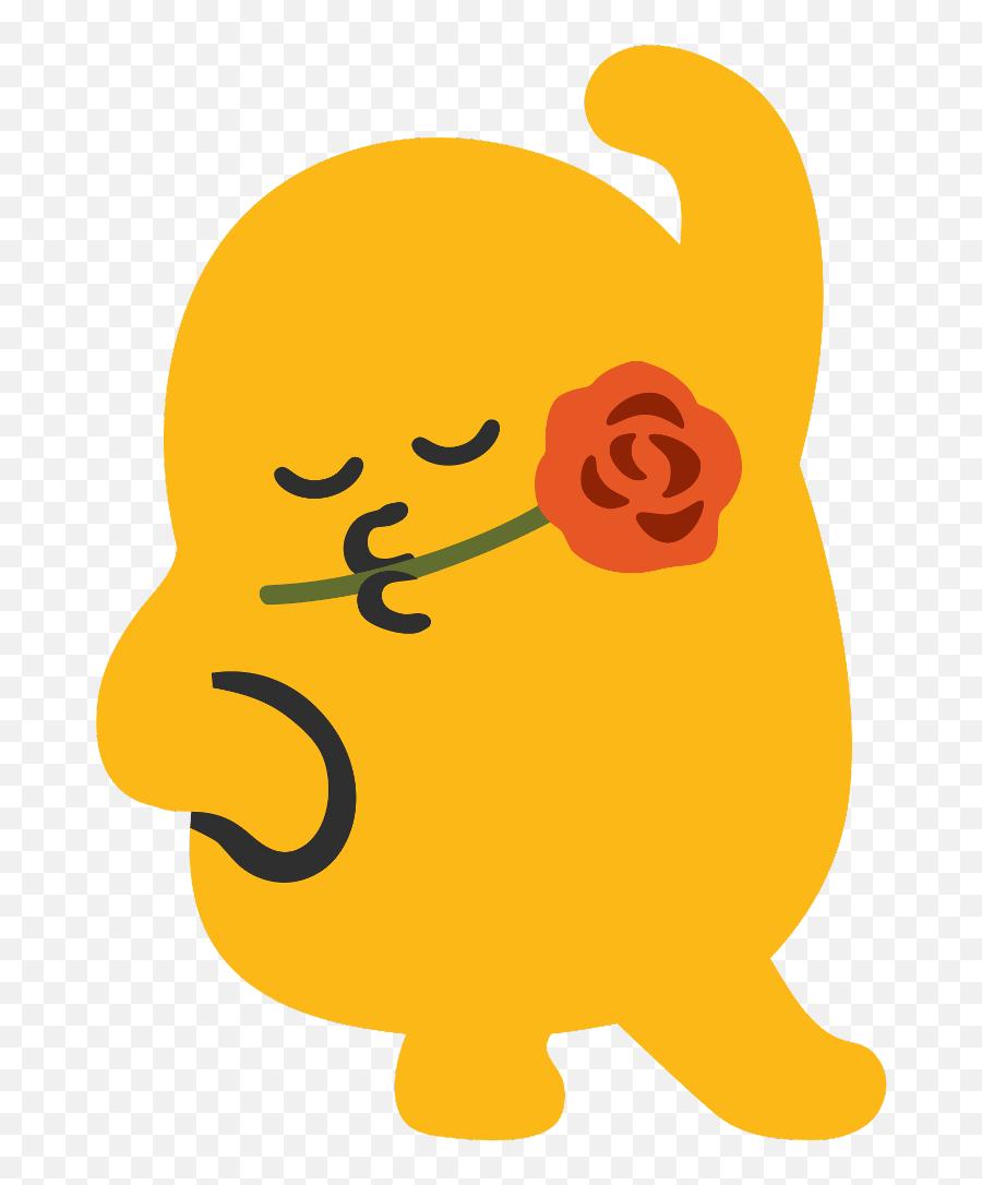 Emoji Rose Dance Funny Emoji Sticker Emojisticker Danci - Android Dancing Emoji,Funny Emoji