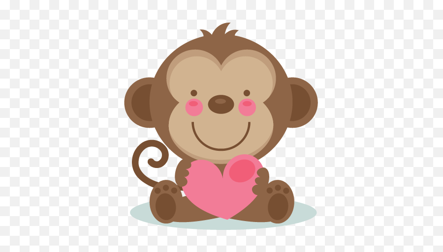 Clipart Transparent Stock Png Files - Cute Valentines Day Clipart Emoji,Monkeys Emoji
