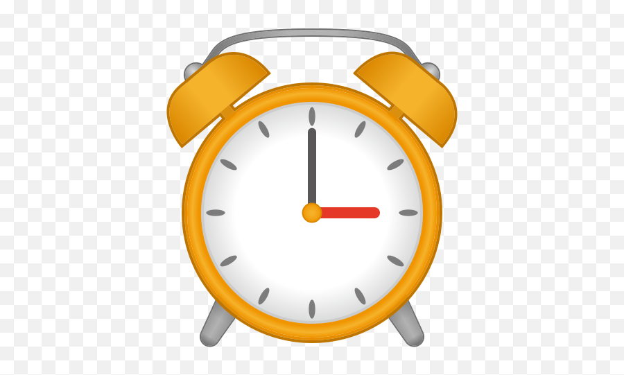 Alarm Clock Emoji For Facebook Email Sms - 12 O Clock Emoji,Clock Emoji