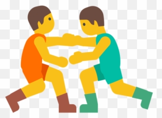 Men Wrestling Emoji - Wrestler