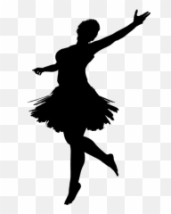 Ballerina Silhouette - Dancing Girl Vector Png Emoji,Dancing Girls Emoji
