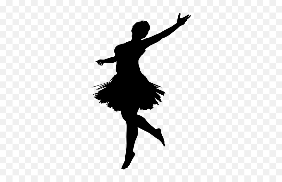 Ballerina Silhouette - Dancing Girl Vector Png Emoji,Dancing Girls Emoji