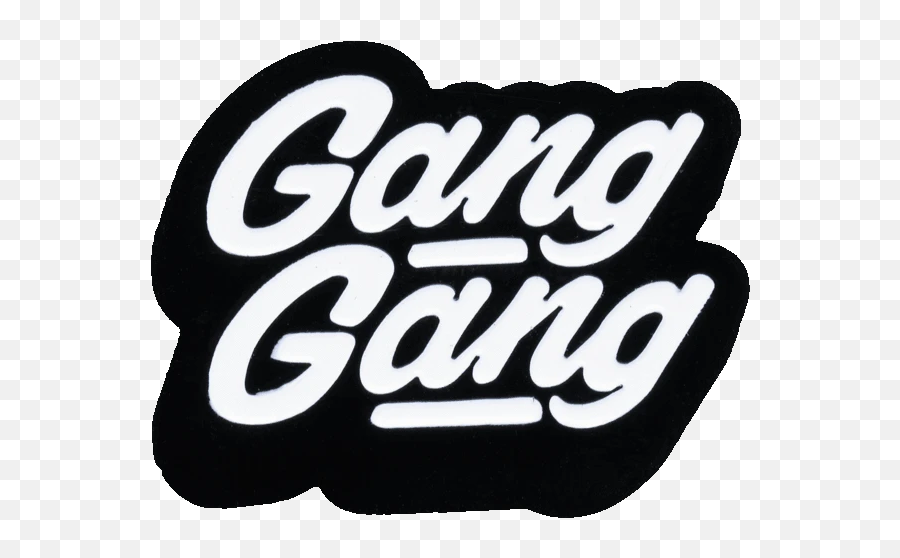 Gang Gang - Calligraphy Emoji,Blood Gang Emoji
