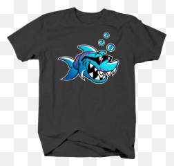 Happy Evil Smiling Blue and Purple Stripped Shark Ocean Sea - Read Books Not T Shirts Emoji