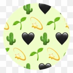 Emoji Aesthetic Circle Background Freet - Heart