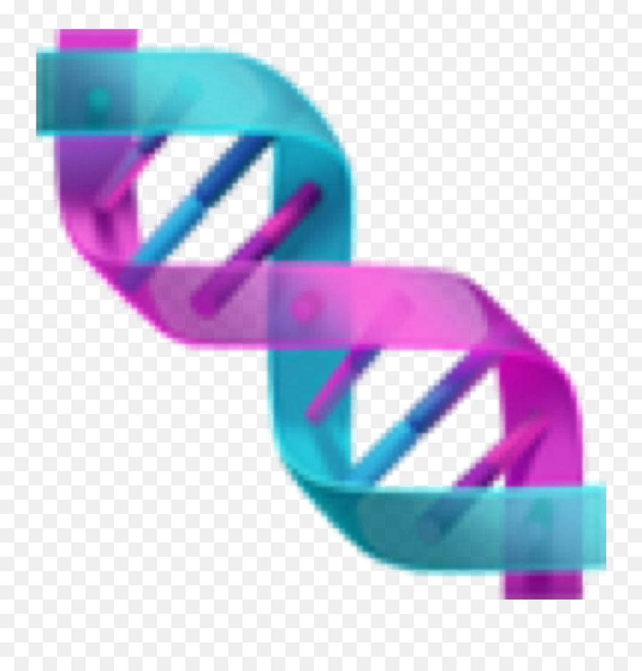 Dna Emoji Biologie Türkis Pink Freetoedit - Clip Art,Dna Emoji