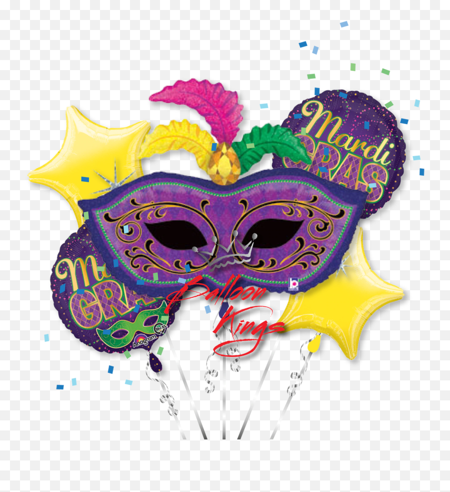 Mardi Gras Mask Bouquet - Mardigras Mask Png Emoji,Mardi Gras Emoji