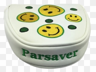 3c Parsaver Deluxe Mallet Putter Cover - Smiley White Mobile Phone Emoji