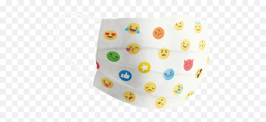 Emojis Cotton Face Mask Free Size Unisex U2013 Soxytoes - Coffee Cup Emoji,Three Dot Emoji