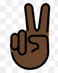 Victory hand emoji clipart Free download transparent PNG - Da Vitoria