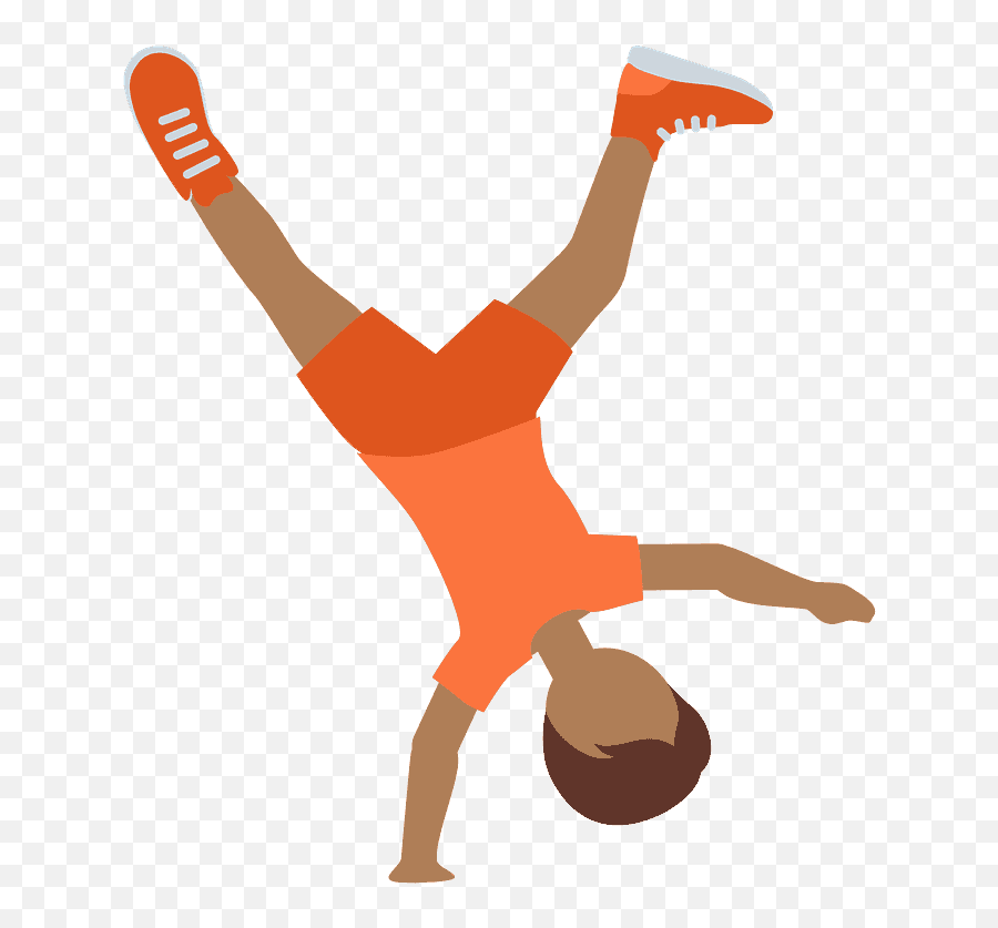 Person Cartwheeling Emoji Clipart - Woman Cartwheel Emoji Transparent,Windmill Emoji