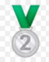 68 - Emoji Silver Medal,Clinking Glasses Emoji