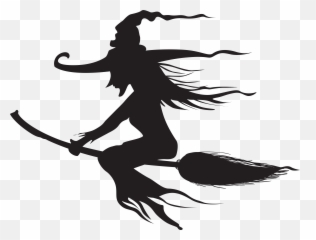 Download Silhouette Witch Halloween Witchcraft PNG Free Emoji