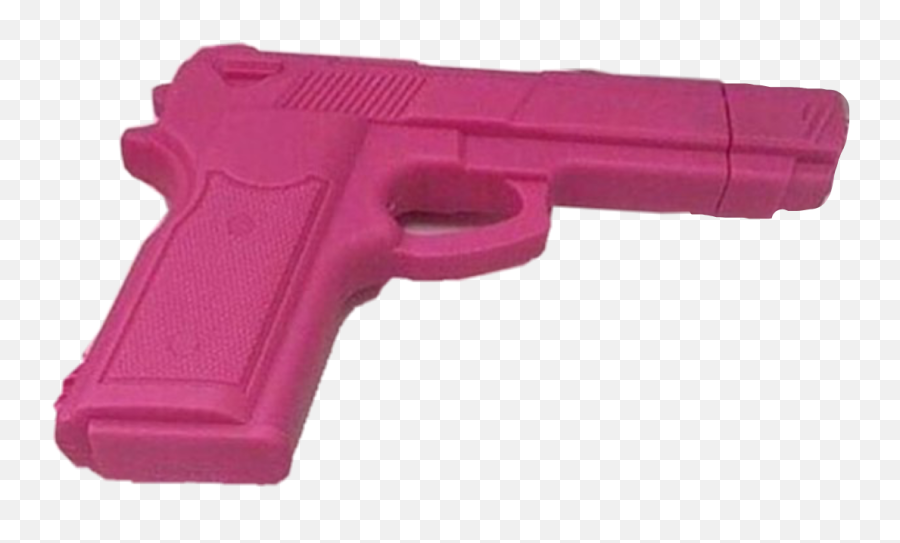 Gun Pink Gunplay Cute Girly Sticker - Solid Emoji,Water Pistol Emoji