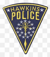 Police Policebadge Hawkins Indiana - Hawkins Police Stranger Things Emoji,Police Badge Emoji