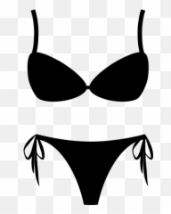 Emojione Bw 1f459 - Emoticon Bikini