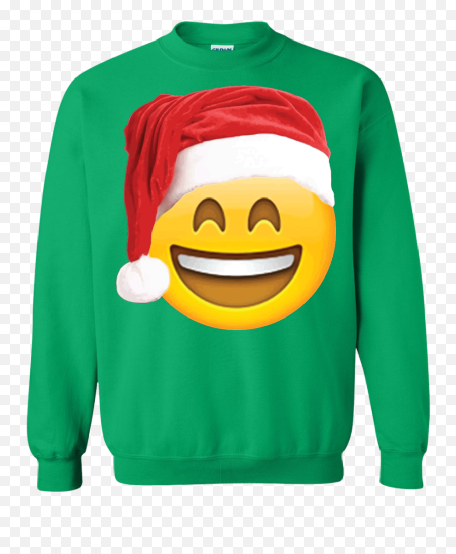 Emoji Christmas Shirt Smiley Face - Santa Hat,Family Emoji Png