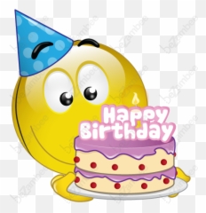 Birthday Wishes Emoticons - Smiley Happy Birthday Png Emoji,Happy Birthday Emoticons