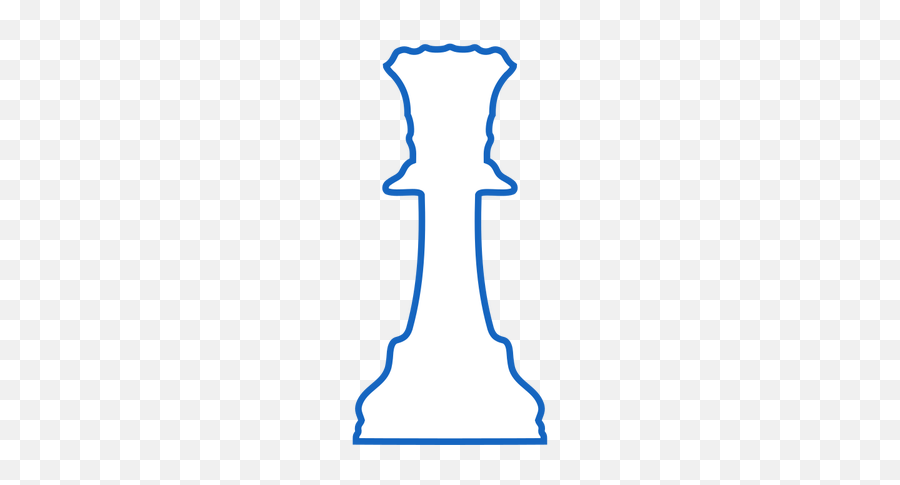 Outlined Chess Piece Symbol - Drawing Emoji,Queen Chess Piece Emoji