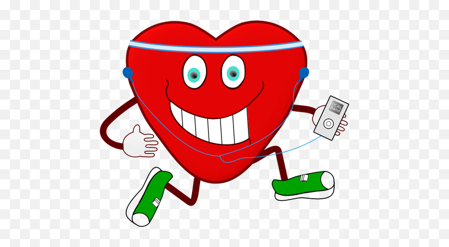 Jogging Heart - Heart Exercise Clipart Emoji,Dancing Emoticon