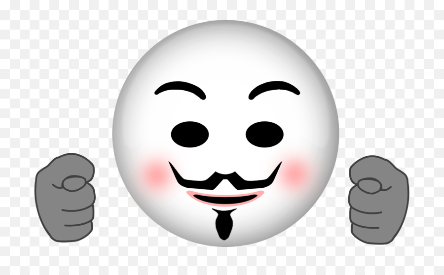 Emoji Anonymous Mask Emojis Emoticon - Anonymous Emoji,Alt Emojis