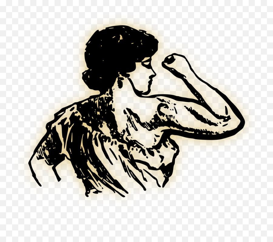 Arm Female Lady - Drawing High Self Esteem Emoji,Emoji Strong Arm