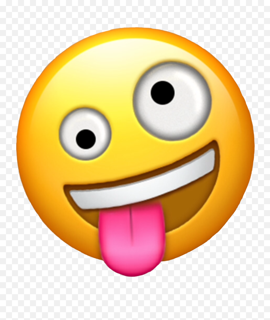 Emoji - Transparent Background Crazy Emoji Png,Silly Face Emoji