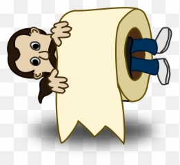 Toilet Roll Paper Man Rolled - Jokes Emoji