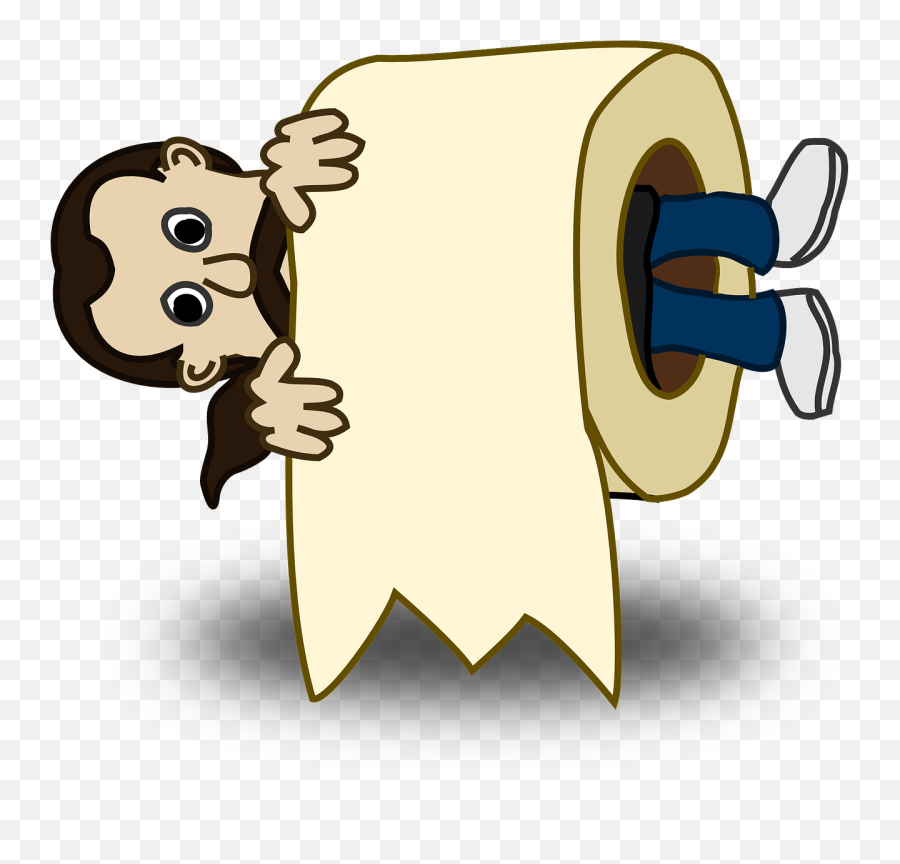 Toilet Roll Paper Man Rolled - Toilet Jokes Emoji,Shower Toilet Emoji